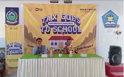 Upaya Edukasi Perpajakan Sejak Dini melalui Tax Goes to School SMKN 1 WOHA